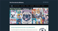 Desktop Screenshot of petportraitsbybethany.com