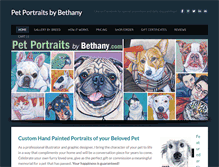 Tablet Screenshot of petportraitsbybethany.com